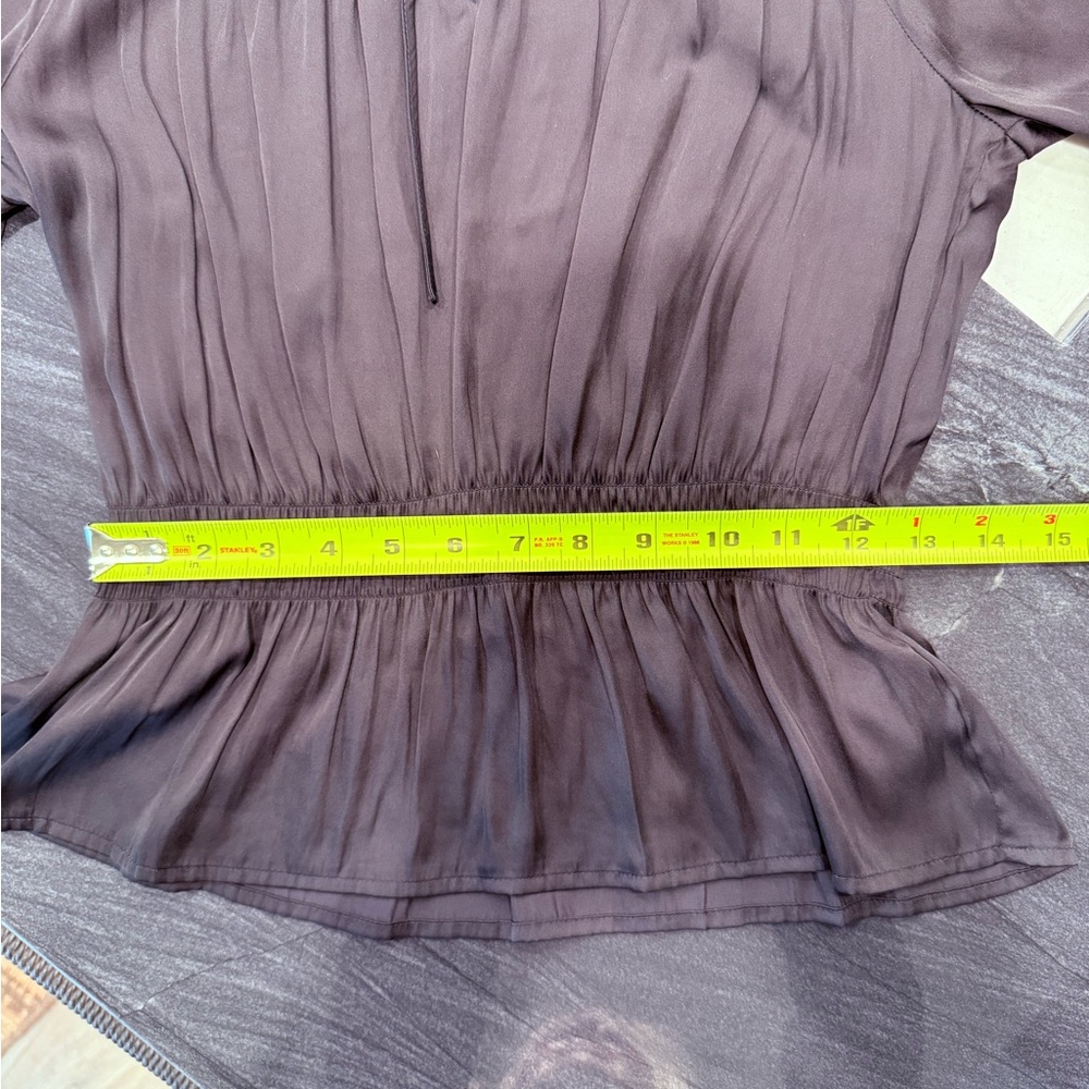 PAIGE Black Peplum Blouse - Picture 7 of 13